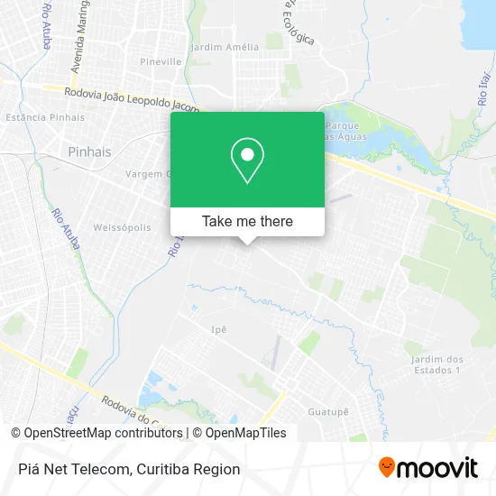 Piá Net Telecom map