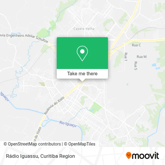 Rádio Iguassu map
