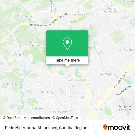 Rede Hiperfarma Abranches map