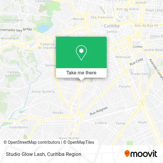 Studio Glow Lash map