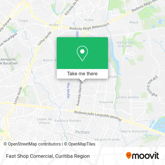 Fast Shop Comercial map