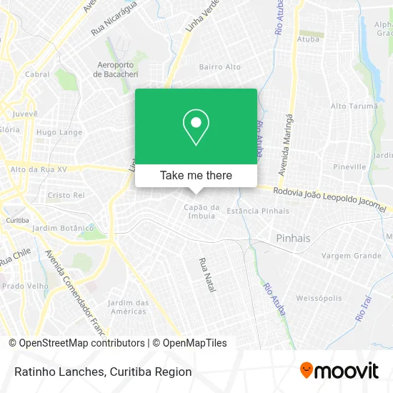 Ratinho Lanches map