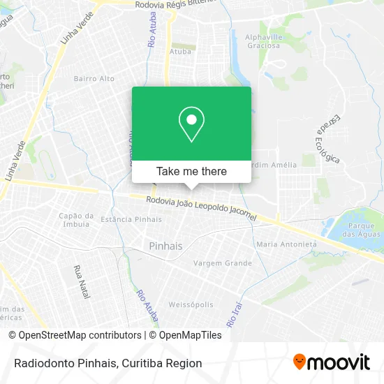 Radiodonto Pinhais map