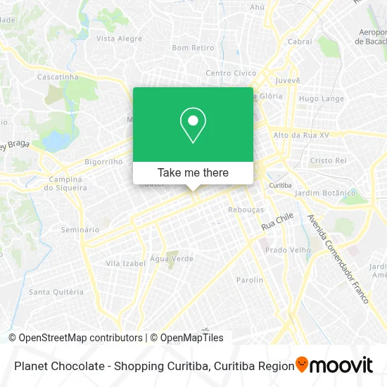 Planet Chocolate - Shopping Curitiba map