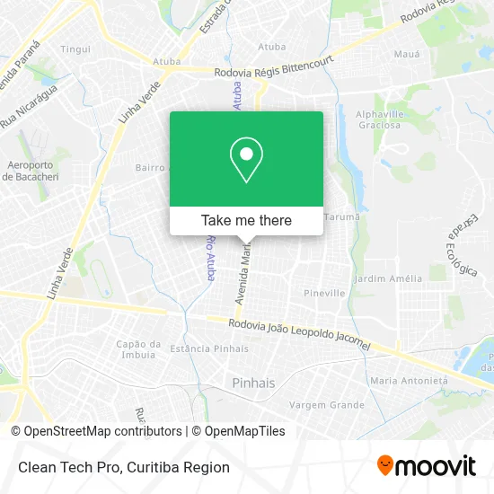 Clean Tech Pro map