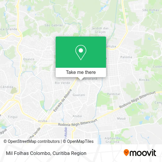 Mil Folhas Colombo map