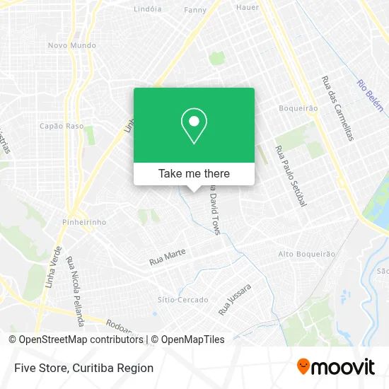 Five Store map
