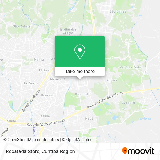 Recatada Store map