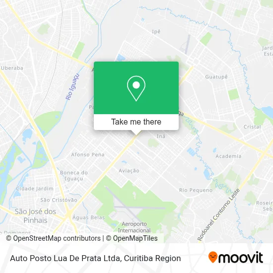 Auto Posto Lua De Prata Ltda map