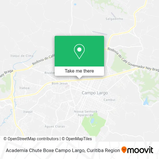 Academia Chute Boxe Campo Largo map