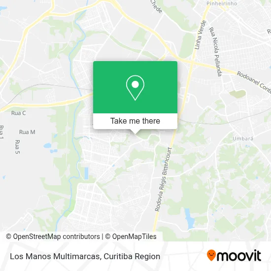 Los Manos Multimarcas map