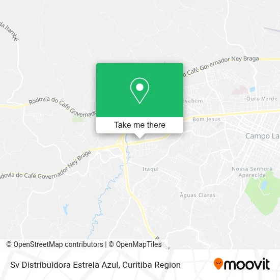 Sv Distribuidora Estrela Azul map