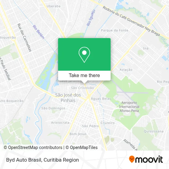 Byd Auto Brasil map