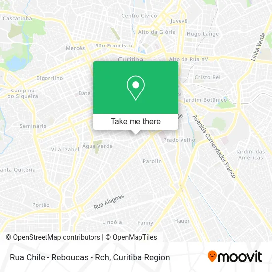 Rua Chile - Reboucas - Rch map