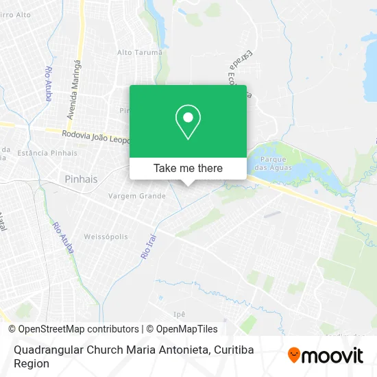 Quadrangular Church Maria Antonieta map