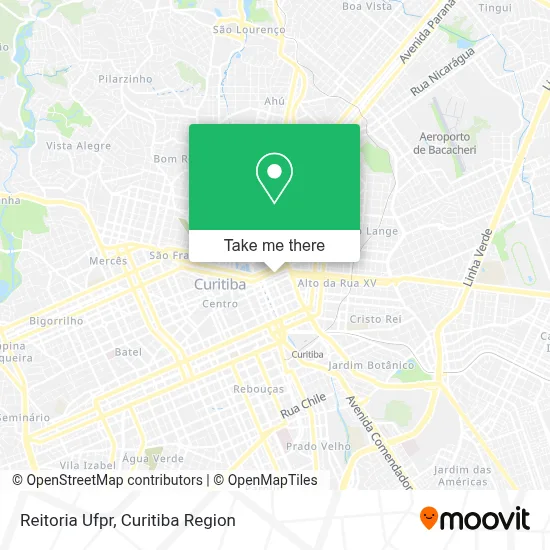 Reitoria Ufpr map