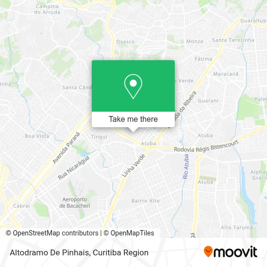 Altodramo De Pinhais map