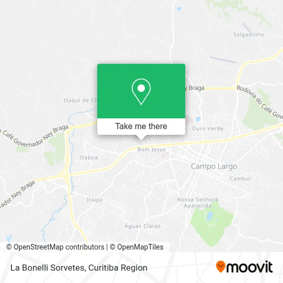 La Bonelli Sorvetes map