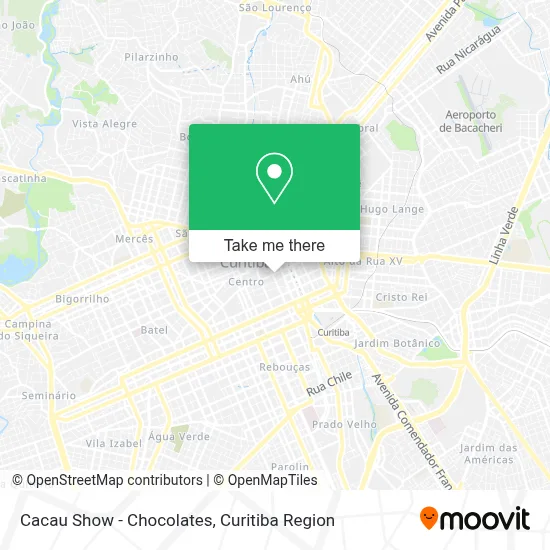 Cacau Show - Chocolates map