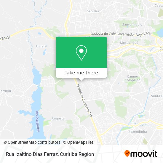 Rua Izaltino Dias Ferraz map