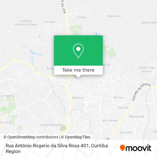 Rua Antônio Rogerio da Silva Rosa 401 map