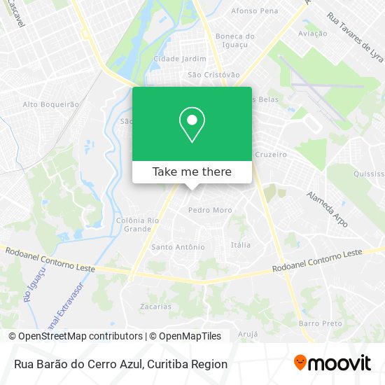 Rua Barão do Cerro Azul map