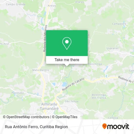 Rua Antônio Ferro map