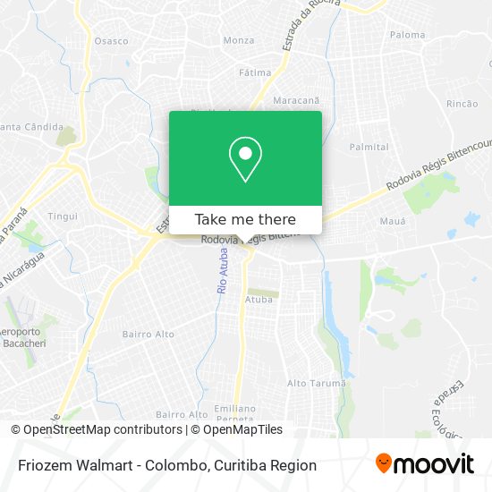 Mapa Friozem Walmart - Colombo