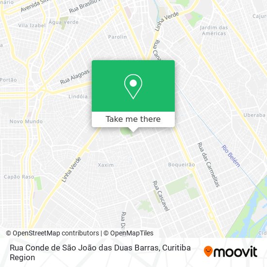 Rua Conde de São João das Duas Barras map