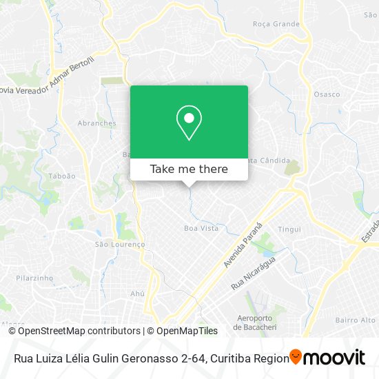 Mapa Rua Luiza Lélia Gulin Geronasso 2-64