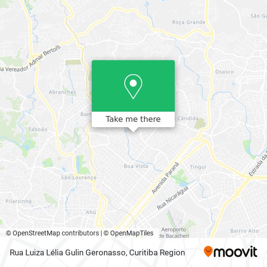 Rua Luiza Lélia Gulin Geronasso map
