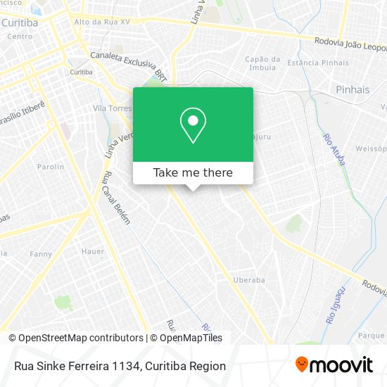 Rua Sinke Ferreira 1134 map
