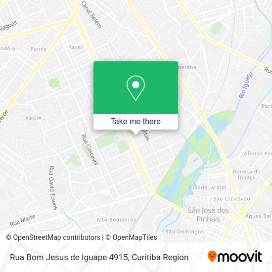 Rua Bom Jesus de Iguape 4915 map