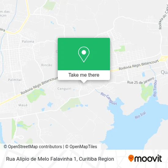 Rua Alípio de Melo Falavinha 1 map