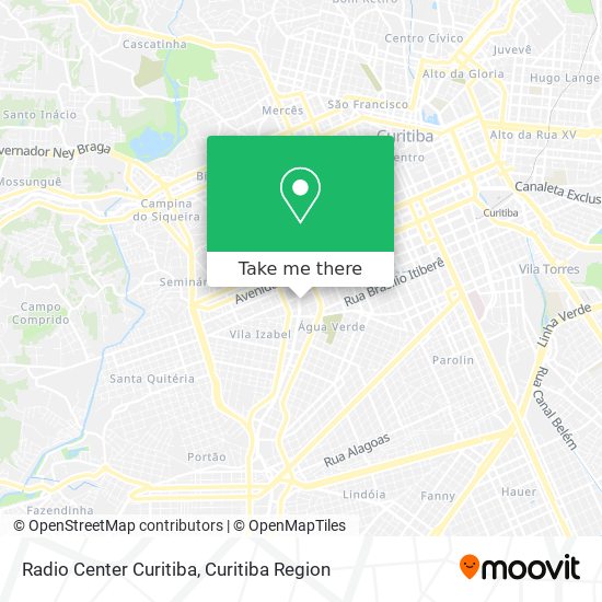 Radio Center Curitiba map