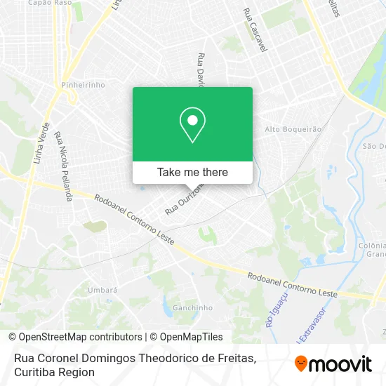 Rua Coronel Domingos Theodorico de Freitas map