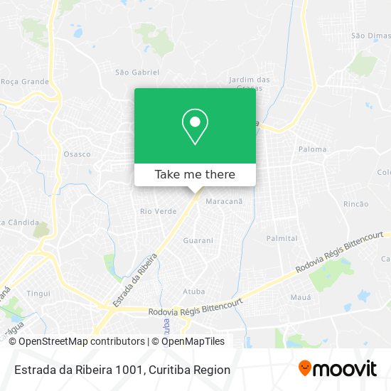 Estrada da Ribeira 1001 map