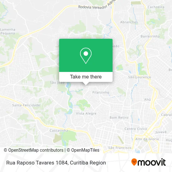 Rua Raposo Tavares 1084 map
