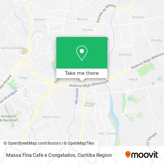 Massa Fina Café e Congelados map