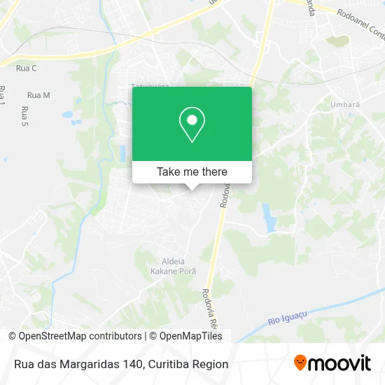 Rua das Margaridas 140 map