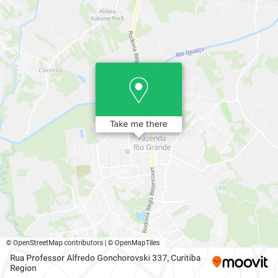 Rua Professor Alfredo Gonchorovski 337 map