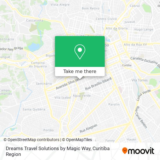 Dreams Travel Solutions by Magic Way map