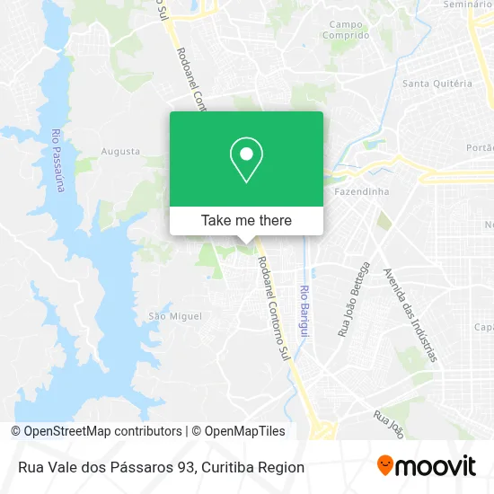 Rua Vale dos Pássaros 93 map