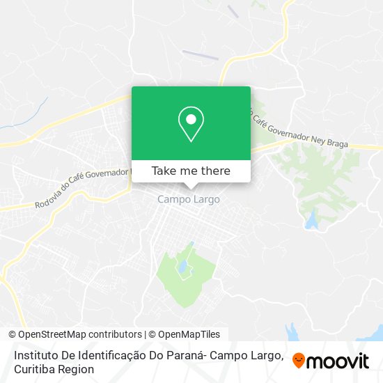Instituto De Identificação Do Paraná- Campo Largo map