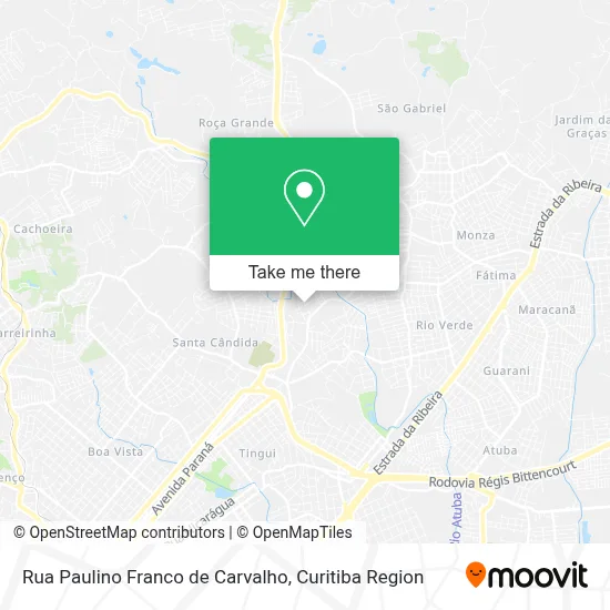 Rua Paulino Franco de Carvalho map