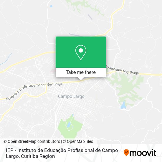 IEP - Instituto de Educação Profissional de Campo Largo map