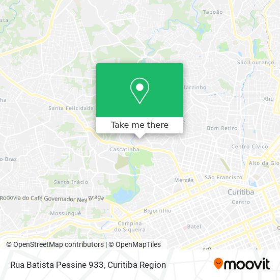 Mapa Rua Batista Pessine 933