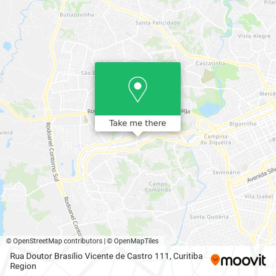 Mapa Rua Doutor Brasílio Vicente de Castro 111