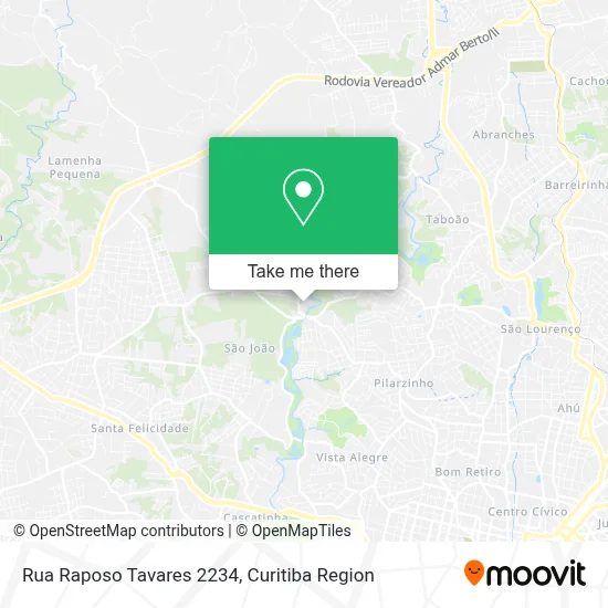 Rua Raposo Tavares 2234 map