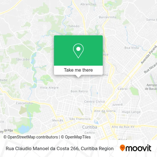Rua Cláudio Manoel da Costa 266 map